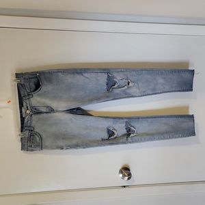 REVAMPED DENIM distressed/ripped jeans
